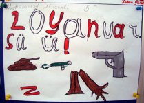 Трагедия 20 января в рисунках детей (фотосессия)