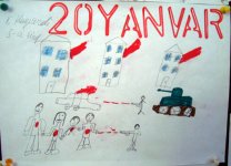 Трагедия 20 января в рисунках детей (фотосессия)