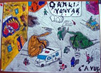 Трагедия 20 января в рисунках детей (фотосессия)