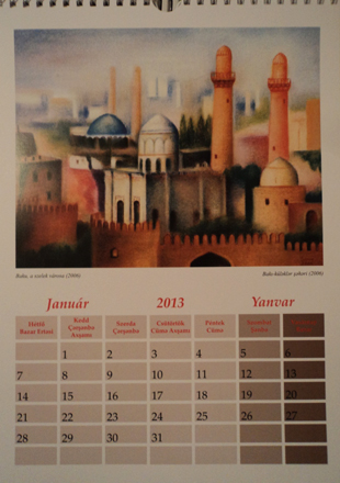 Календари с картинами Сары Манафовой изданы в Венгрии (фото)