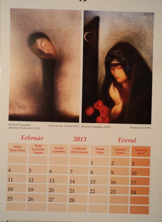 Календари с картинами Сары Манафовой изданы в Венгрии (фото)