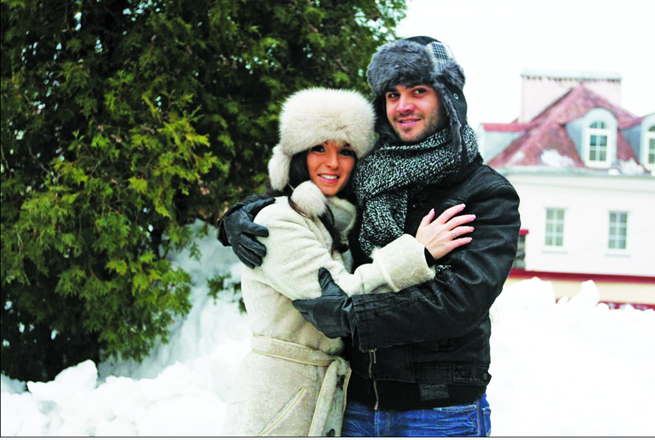 Гюнешь реализовала в Беларуси проект с участием жениха "Этой зимой любовь жива" (видео-фото)