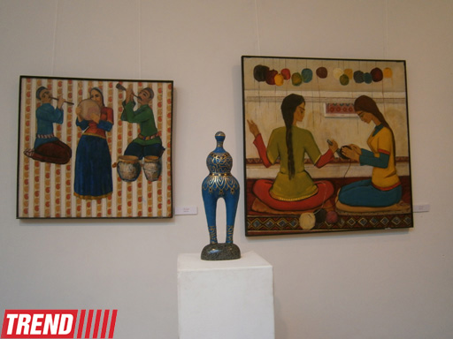 В Баку представили "Диалог красок" азербайджанских художников  (фотосессия)