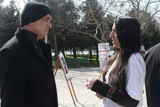 В Баку прошла креативная акция "Неделя лейкемии" (видео-фото)