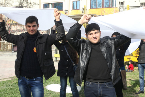 В Баку прошла креативная акция "Неделя лейкемии" (видео-фото)