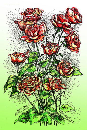 Бакинские школьники посвятили свои работы бабушкам, матерям и сестрам (фотосессия)