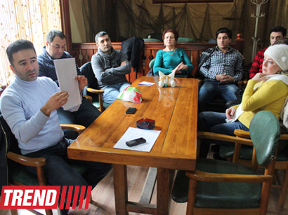 Началась подготовка к концерту театра КВН "Планета Парни из Баку" (фотосессия)