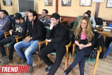 Началась подготовка к концерту театра КВН "Планета Парни из Баку" (фотосессия)