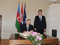Президент Азербайджана встретился с премьер-министром Хорватии (ФОТО)