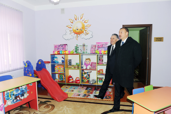 Президент Азербайджана принял участие в открытии в поселке Масазыр квартала для вынужденных переселенцев (ФОТО)