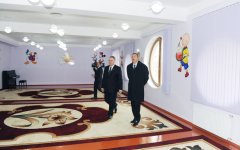 Президент Азербайджана принял участие в открытии в поселке Масазыр квартала для вынужденных переселенцев (ФОТО)