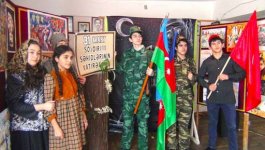 Учащиеся Гимназии Искусств представили работы и постановку, посвященные Дню геноцида азербайджанцев  (фото)