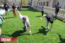 Знаменитый паркурист из Великобритании Райан Дойл дал мастер-класс в Баку (фотосессия)