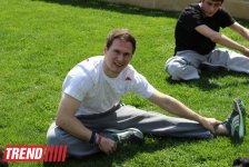 Знаменитый паркурист из Великобритании Райан Дойл дал мастер-класс в Баку (фотосессия)