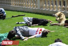 Знаменитый паркурист из Великобритании Райан Дойл дал мастер-класс в Баку (фотосессия)