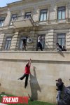 Знаменитый паркурист из Великобритании Райан Дойл дал мастер-класс в Баку (фотосессия)