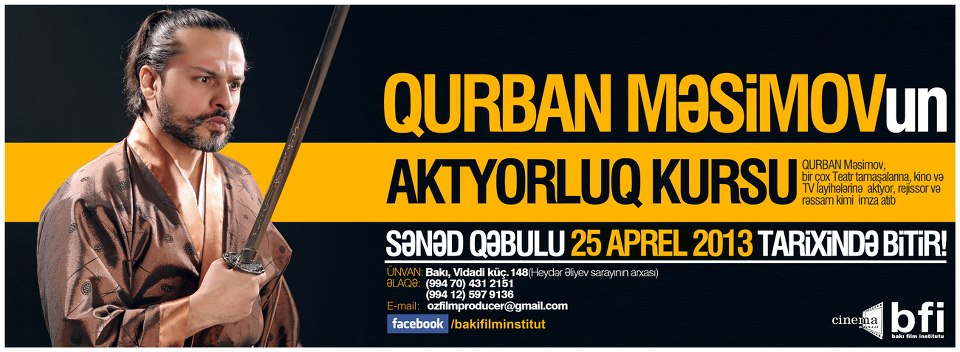 Гурбан Масимов проведет курс актерского мастерства