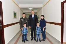 Президент Азербайджана Ильхам Алиев осмотрел Н-скую воинскую часть Внутренних войск в Гаджигабуле после реконструкции (ФОТО)