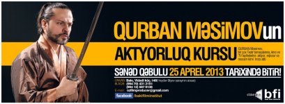 Гурбан Масимов проведет курс актерского мастерства