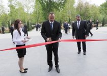 Президент Азербайджана принял участие в открытии в Мингячевире Дома молодежи (ФОТО)