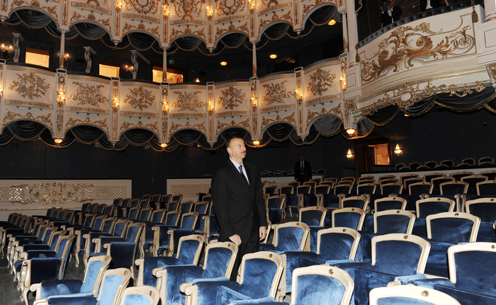 Ильхам Алиев принял участие в открытии Азербайджанского государственного музыкального театра (ФОТО)