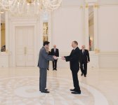 Президент Азербайджана принял верительные грамоты послов Аргентины и Македонии (ФОТО)