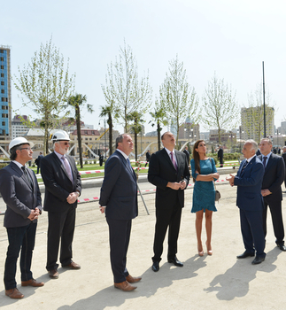 Ильхам Алиев ознакомился с ходом строительных работ в новом комплексе отдыха в Баку (ФОТО)