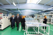 Президент Азербайджана принял участие в открытии текстильного парка Gilan в Сумгайыте (ФОТО)