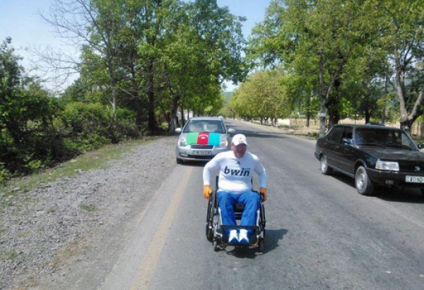 Стартовал марафон Габала - Баку паралимпийца Эльшана Ризванлы (фото)
