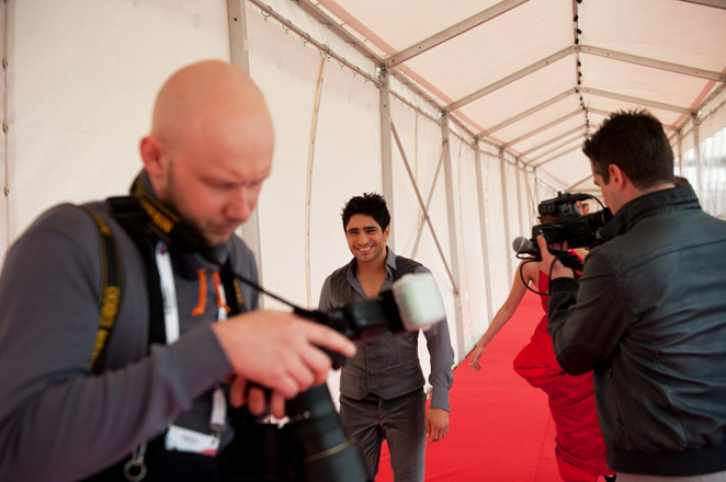 Фарид Мамедов за кулисами "Мальмё Арена" (фото)