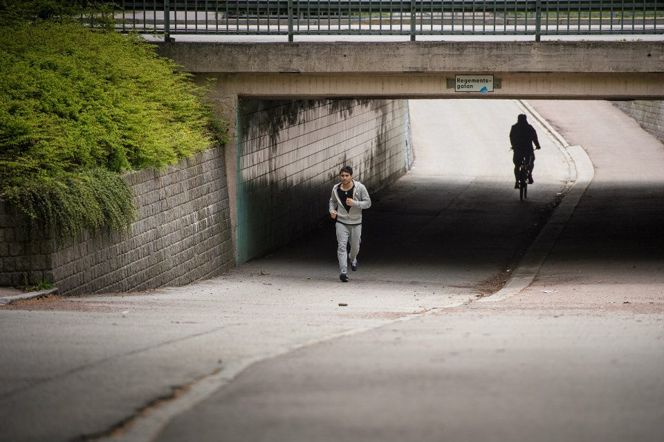 Фарид Мамедов на пробежке в Мальмё (фотосессия)