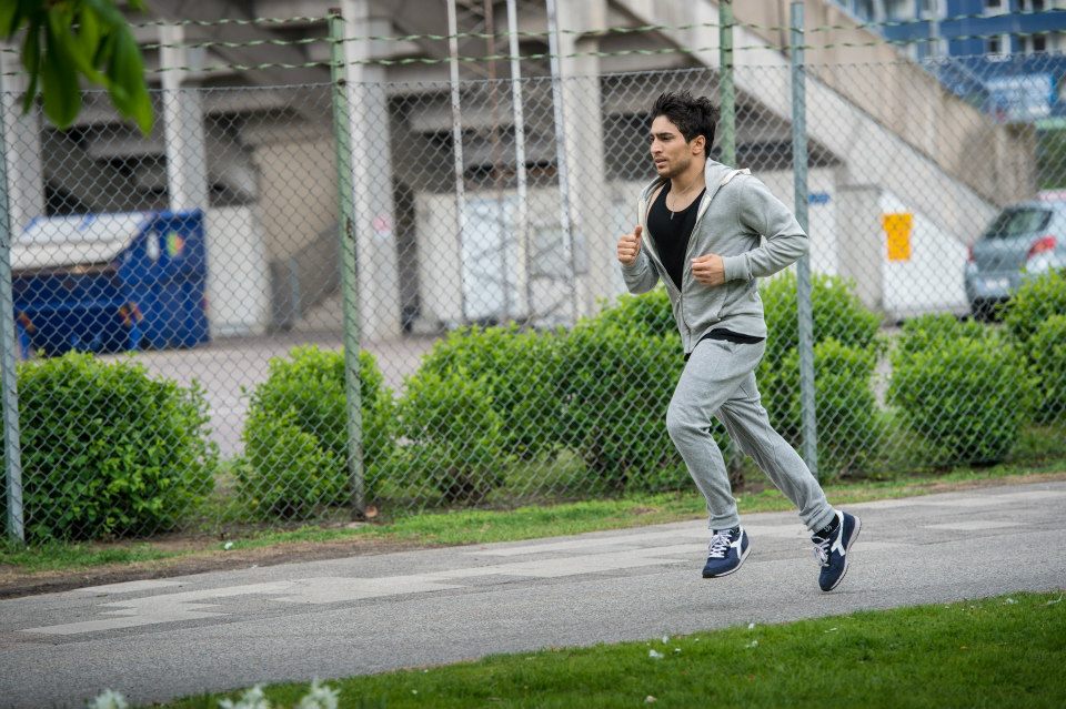 Фарид Мамедов на пробежке в Мальмё (фотосессия)