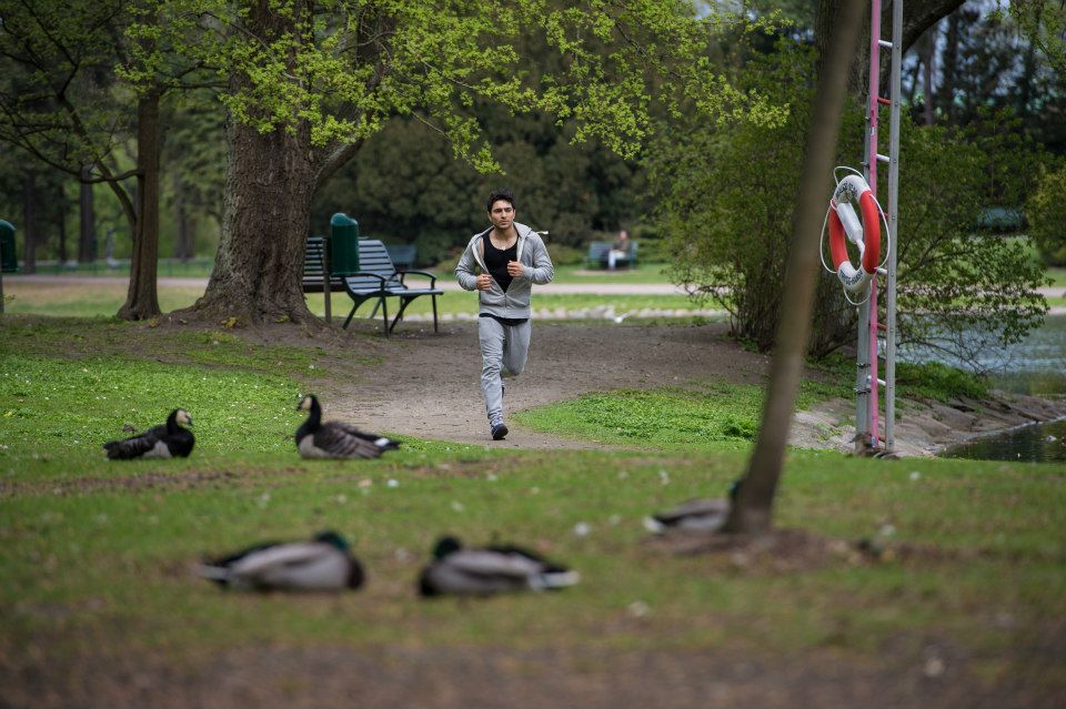 Фарид Мамедов на пробежке в Мальмё (фотосессия)