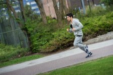 Фарид Мамедов на пробежке в Мальмё (фотосессия)