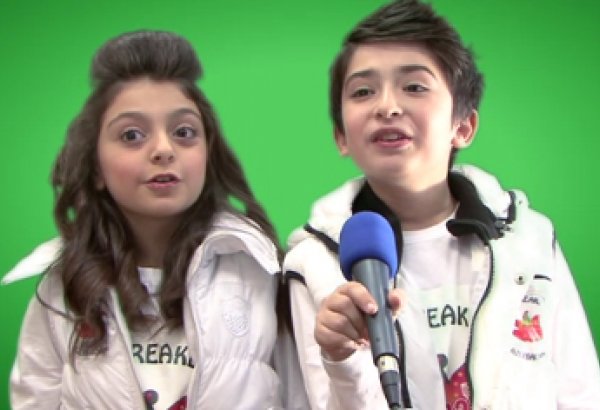 Азербайджанские участники детского "Евровидения-2012" пожелали удачи Фариду Мамедову (видео-фото)