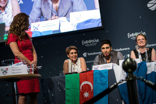 Фоторепортаж выступления Фарида Мамедова во втором полуфинале "Евровидения-2013"