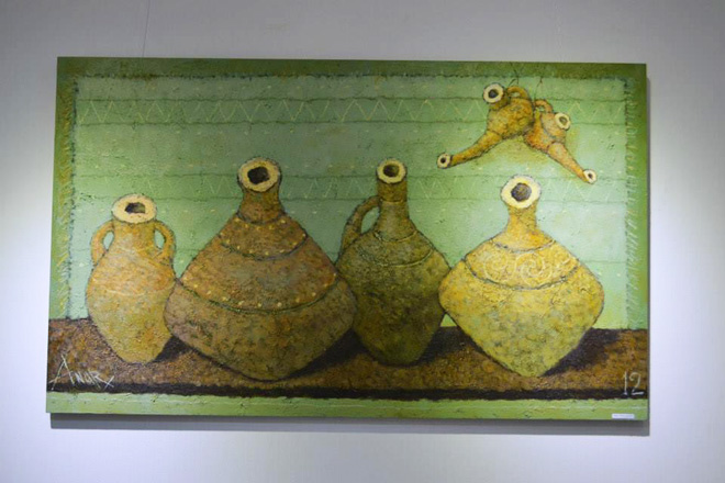 В Баку открылась выставка работ молодых художников (фото)