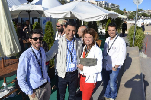 Директор киностудии "Азербайджанфильм" встретился в Каннах с продюсерами зарубежных стран (фото)