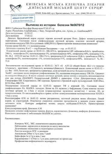 Порок сердца шестилетней Нилюфер - необходима срочная помощь (фото, документы)