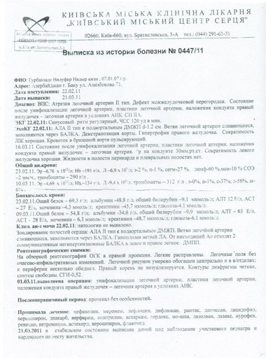 Порок сердца шестилетней Нилюфер - необходима срочная помощь (фото, документы)
