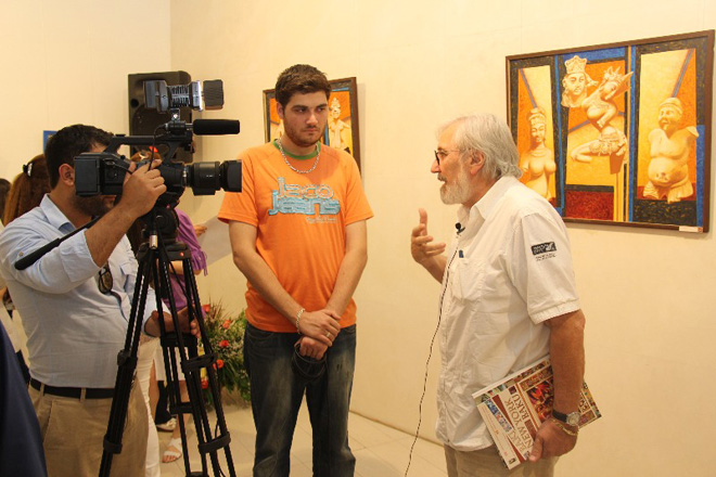 В Баку открылась выставка Исмаила Мамедова "BAKI-NEW YORK-BAKU" (фото)