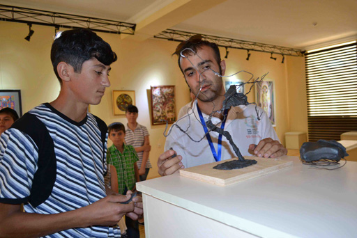 В Саатлы в рамках "Azerbaijan Art Festival-2013" состоялось открытие выставки (фото)