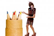 Аян Бабакишиева представила два креативных проекта "Цветные карандаши" и "Апачи" (фотосессия)