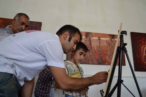 В Кюрдамире состоялось открытие выставки в рамках "Azerbaijan Art Festival-2013" (фото)