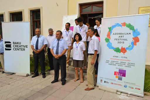 В Кюрдамире состоялось открытие выставки в рамках "Azerbaijan Art Festival-2013" (фото)