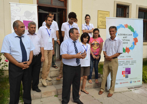 В Кюрдамире состоялось открытие выставки в рамках "Azerbaijan Art Festival-2013" (фото)