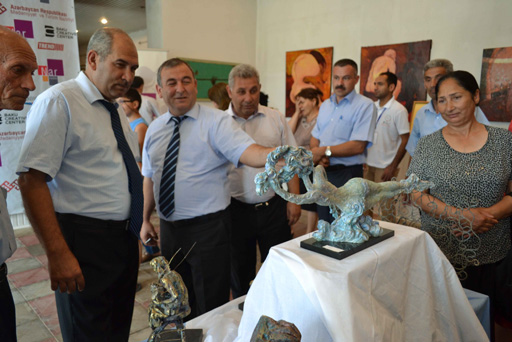 В Кюрдамире состоялось открытие выставки в рамках "Azerbaijan Art Festival-2013" (фото)