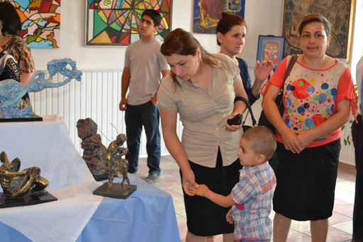 В Кюрдамире состоялось открытие выставки в рамках "Azerbaijan Art Festival-2013" (фото)
