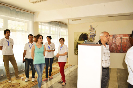 В Мингячевире состоялось открытие выставки в рамках "Azerbaijan Art Festival-2013" (фото)