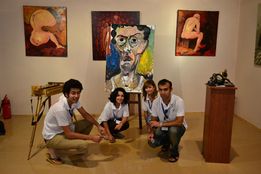 В Гахе состоялось открытие выставки в рамках "Azerbaijan Art Festival-2013" (фото)
